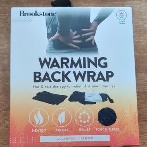 Brookstone Heated Back Wrap with Cedarwood Aroma